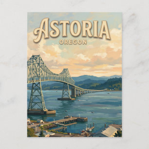 Astoria-Megler-Brücke Oregon Postkarte