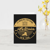 Astoria New York Its Where My Story Begins Karte (Gelbe Blume)