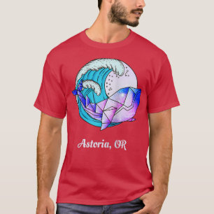 Astoria ODER Japanisch Paint Geometric Orca Killer T-Shirt