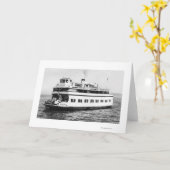 Astoria, Oregon Ansicht von Fähre Astoria Karte (Gelbe Blume)