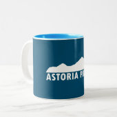 Astoria Oregon Bitte Zweifarbige Tasse (Vorderseite Links)