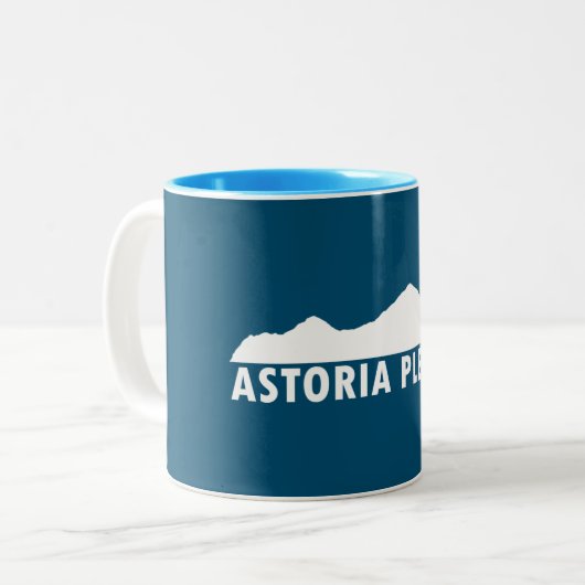 Astoria Oregon Bitte Zweifarbige Tasse (Vorderseite Links)