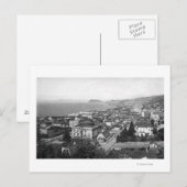 Astoria, Oregon Business Section und Waterfront Postkarte (Vorne/Hinten)