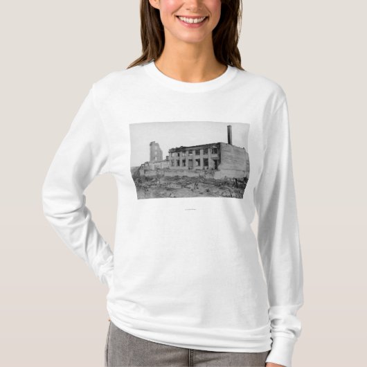 Astoria, Oregon Feuer-Ansicht von Astoria T-Shirt (Vorderseite)