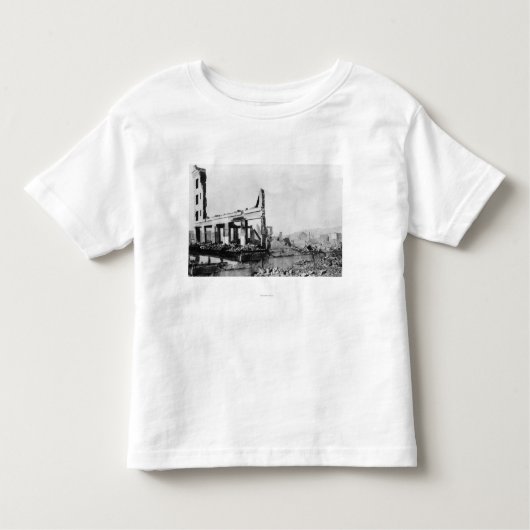Astoria, Oregon Feuer-Ansicht von Weinard Hotel Kleinkind T-shirt (Vorderseite)