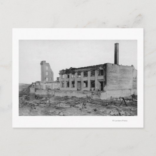 Astoria, Oregon Feueransicht von Astoria Natl. Ban Postkarte (Vorderseite)