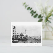 Astoria, Oregon Fire View Hotel Weinard Postkarte (Stehend Vorderseite)