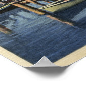 Astoria, Oregon - Fischereiflotte im Hafen Poster (Ecke)