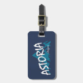 Astoria Oregon Gepäckanhänger (Vorderseite vertikal)