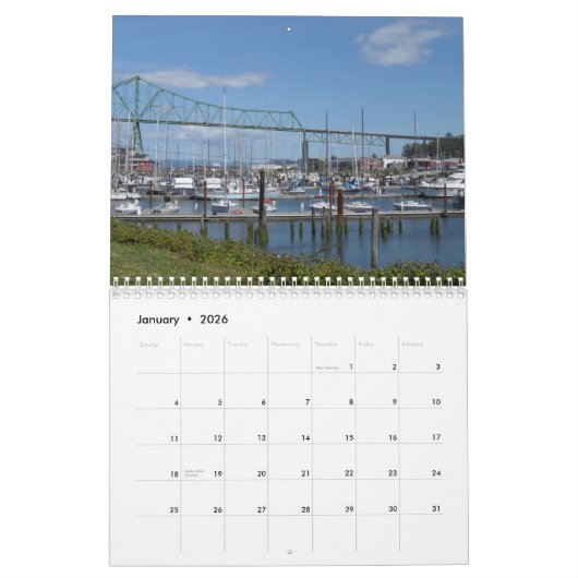 Astoria, Oregon Kalender (Jan 2026)