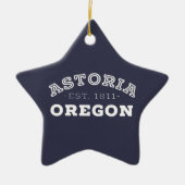Astoria Oregon Keramik Ornament (Vorne)