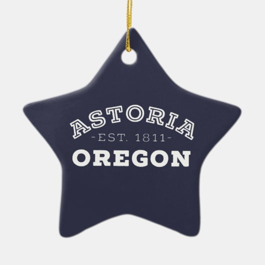Astoria Oregon Keramik Ornament (Vorne)