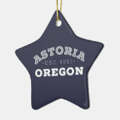Astoria Oregon Keramik Ornament (Links)