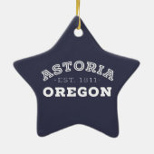 Astoria Oregon Keramik Ornament (Hinten)