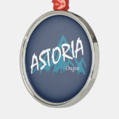 Astoria Oregon Ornament Aus Metall (Links)