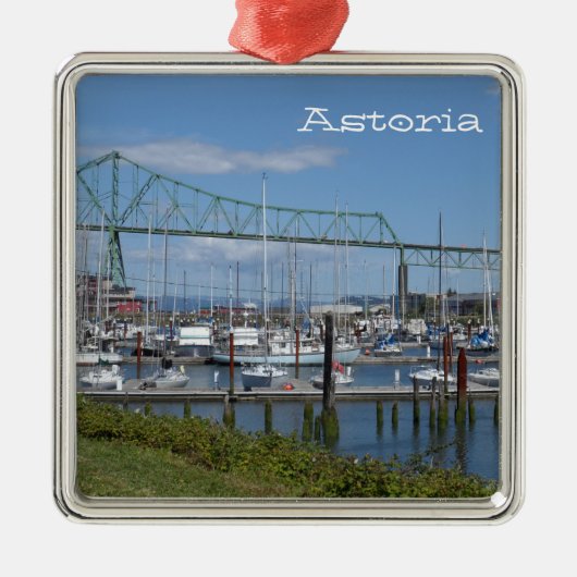 Astoria, Oregon Ornament Aus Metall (Vorne)
