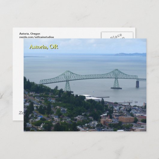Astoria, Oregon Postkarte (Vorne/Hinten)