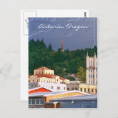 Astoria Oregon Postkarte (Vorne/Hinten)