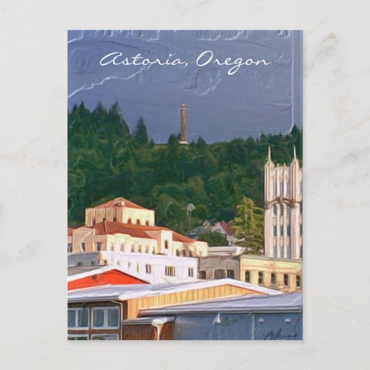 Astoria Oregon Postkarte (Vorderseite)