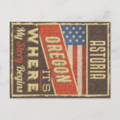 Astoria Oregon Postkarte (Vorderseite)