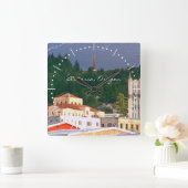 Astoria Oregon Quadratische Wanduhr (Zuhause)