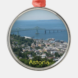 Astoria, Oregon Silbernes Ornament