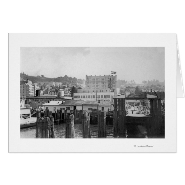 Astoria, Oregon Szene mit Fähre Slip (Vorderseite (Horizontal))