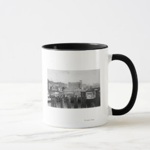 Astoria, Oregon Szene mit Fähren-Beleg Tasse