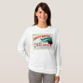Astoria, Oregon - Thompsons schnelle Wasser-Lachse T-Shirt (Vorne ganz)