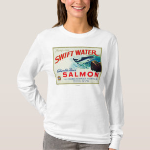Astoria, Oregon - Thompsons schnelle Wasser-Lachse T-Shirt