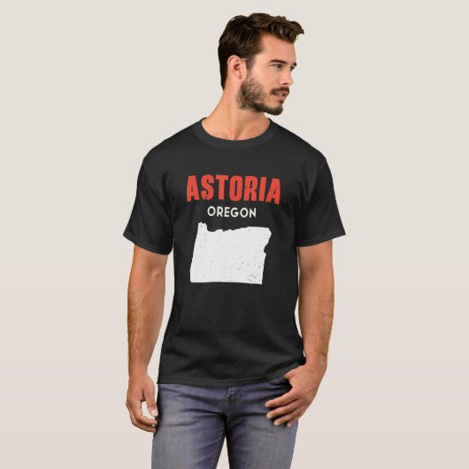 Astoria Oregon USA State America Travel Oregonian T-Shirt (Vorne ganz)