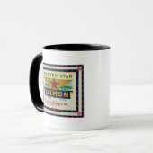 Astoria, Oregon, Western, Star-Lachs-Case-Label Tasse (Vorderseite Links)