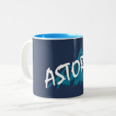 Astoria Oregon Zweifarbige Tasse (Vorderseite Links)