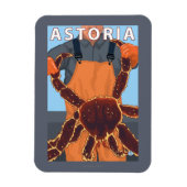 Astoria, OregonKing Crab Magnet (Vertikal)