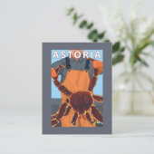 Astoria, OregonKing Crab Postkarte (Stehend Vorderseite)