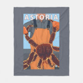 Astoria, OregonKing Krabbe Fleecedecke (Vorderseite)