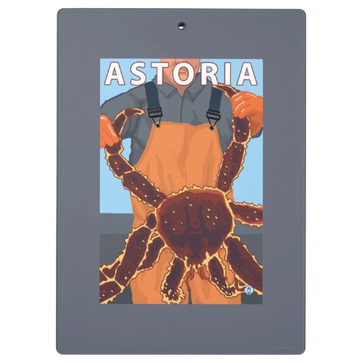 Astoria, OregonKing Krabbe Klemmbrett (Rückseite)