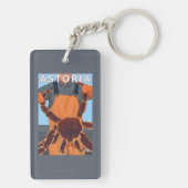 Astoria, OregonKing Krabbe Schlüsselanhänger (Rückseite)