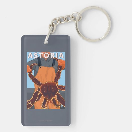 Astoria, OregonKing Krabbe Schlüsselanhänger (Rückseite)