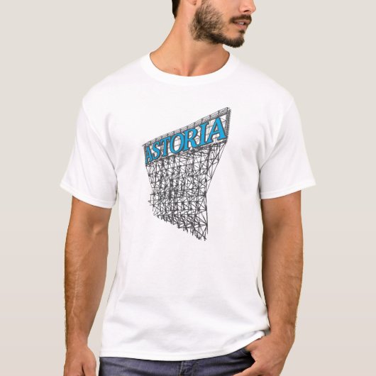 Astoria Queens New York Scaffolding Design T-Shirt (Vorderseite)