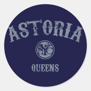Astoria Runder Aufkleber