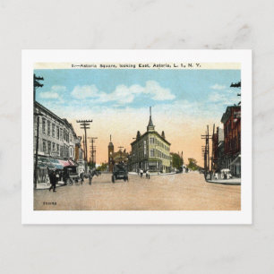 Astoria Square, Astoria, Queens, New York Vintage Postkarte