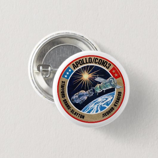 ASTP (Mission Patch) Button (Vorne & Hinten)