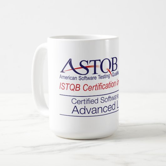 ASTQB bestätigte fortgeschrittene Tasse der (Vorderseite Links)