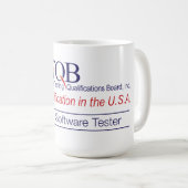 ASTQB zugelassene Software-Prüfvorrichtungs-Tasse Kaffeetasse (VorderseiteRechts)