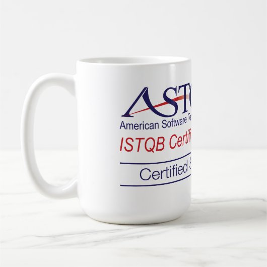 ASTQB zugelassene Software-Prüfvorrichtungs-Tasse Kaffeetasse (Links)
