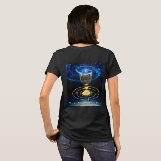 Astra Dämon - der Atlantis-Gral - T - Shirt (Schwarz voll)