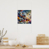 Astra Dance - Abstrakte Frau - surreale Kunst Poster (Küche)