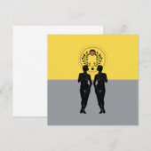 Astra Feminine Moderne Kunst Grußkarte (Vorne/Hinten)