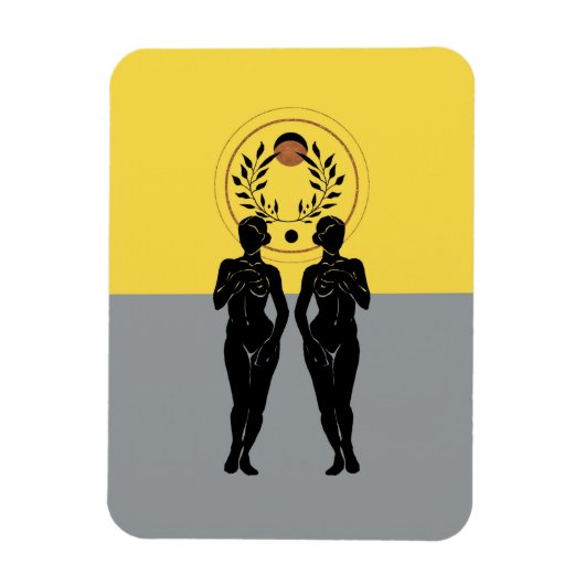 Astra Feminine Moderne Kunst Magnet (Vertikal)